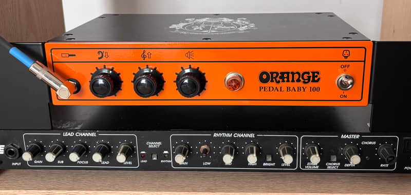 Orange Pedal Baby 100 with rack ears image 1