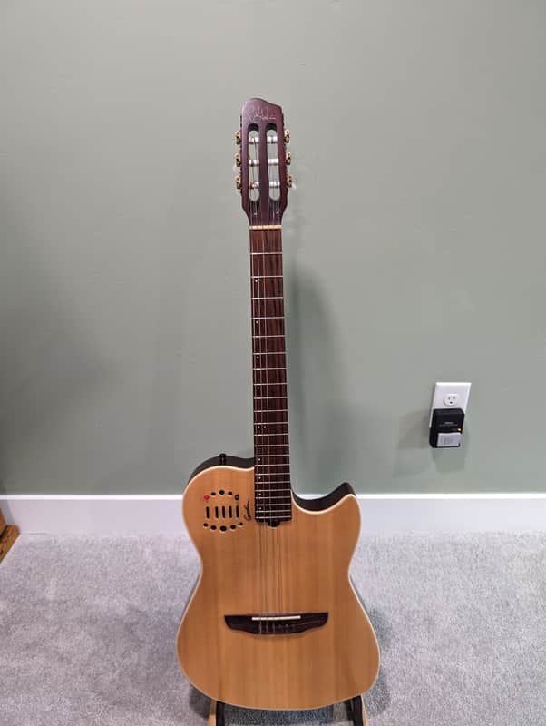 Godin Multiac Nylon Duet Early 2000's - Natural Semi Gloss image 1
