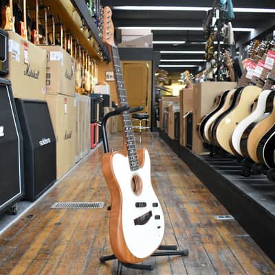 Fender Acoustasonic Player Telecaster Acoustic-electric Guitar 2021 Arctic White w/Softshell Case, Materials image 5