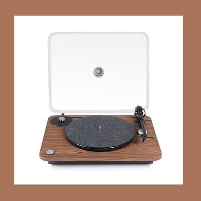 Elipson Chroma 400 RIAA Turntable - Built-in Preamp! (Walnut, Oak, Red or Black) image 3