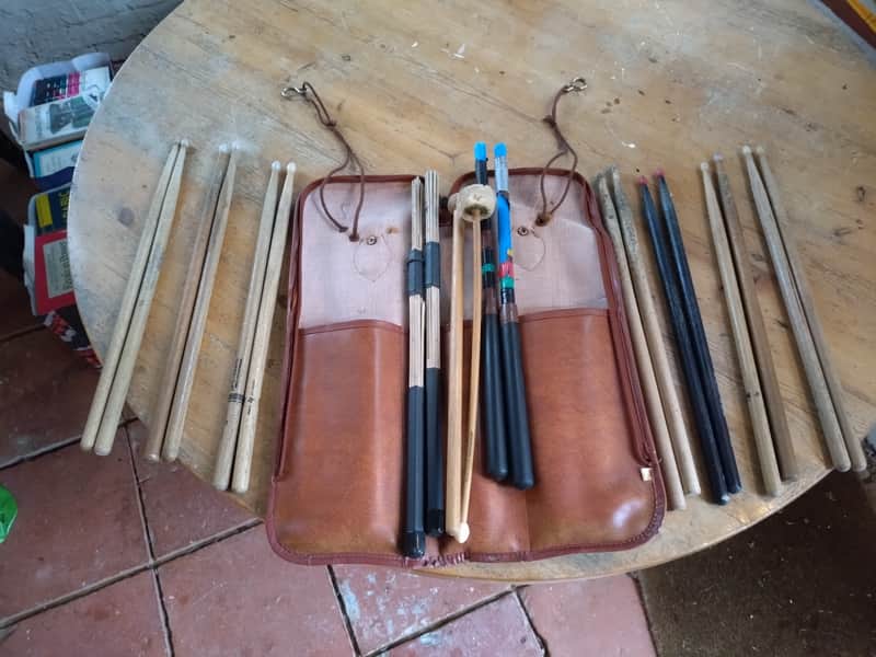 Vintage Pro-Mark Leather Stick Bag (with sticks) image 1