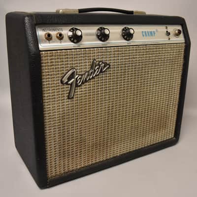 1973 Fender Champ 1x8 Combo Amplifier Silverface image 1