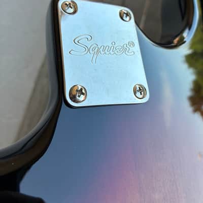 Squier Bass Vi loaded Body project parts caster - Sunburst electric guitar image 8