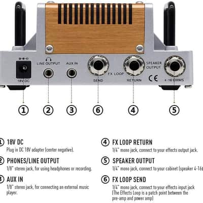 Hotone Mojo Diamond Mini Guitar Amplifier Head, 5 Watt image 4