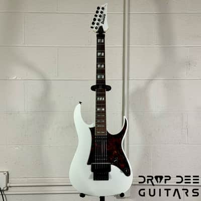 Ibanez Prestige RG653DX Electric Guitar w/ Case - White Flat image 2