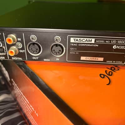 TASCAM US-1800 with extras XLR cables usb MIDI image 6