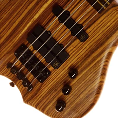 Warwick Infinity SN Set Neck 4-String Bass - Zebrano x Ovangkol image 3