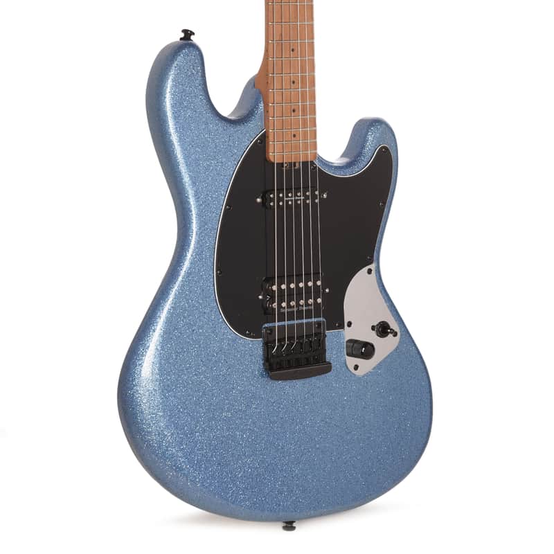 Sterling by Music Man Fluff Artist Series StingRay Guitar Amana Boat Blue image 1