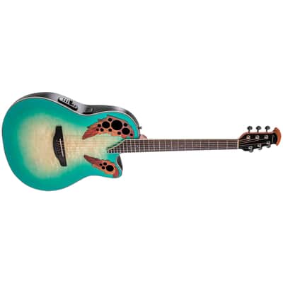 CE44X 9B G Celebrity Elite Plus Mid Cutaway Mintburst Ovation image 2