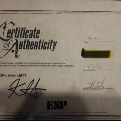 ESP KH-2 KH2 Kirk Hammett Signature 1995 - 2019 - Black image 2