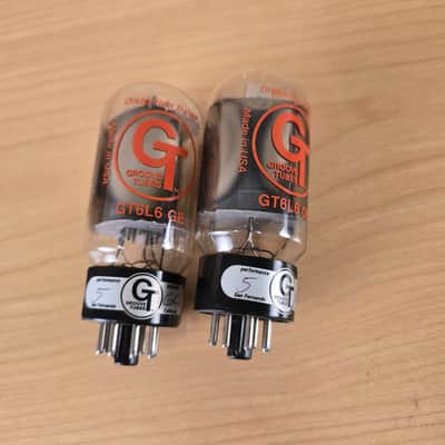 Groove Tubes GT6L6 GE Matched Set Pair 6L6 Vacuum Tubes Made USA image 3