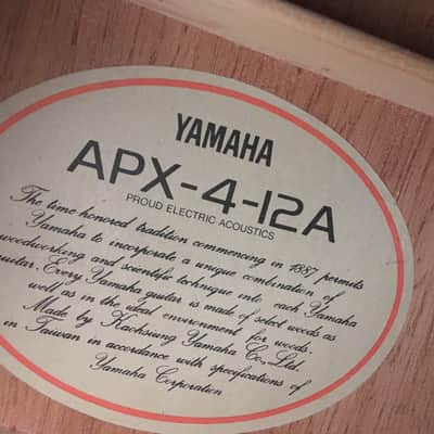 Yamaha APX-4-12A 12 string Electro Acoustic Guitar APX 4 12A image 4