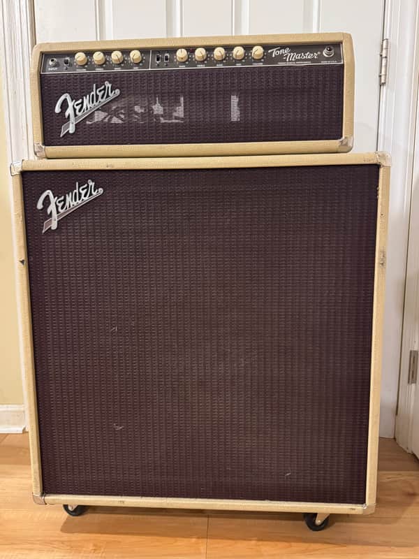 Fender Tone-Master 2-Channel 100-Watt 4x12" Guitar Amp Half Stack 1994 - 2002 - Blonde image 1