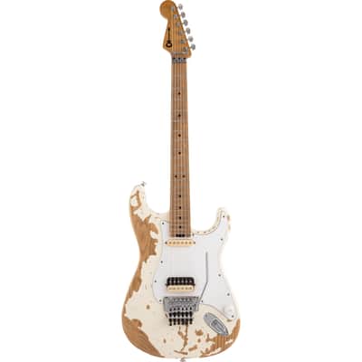 Charvel Henrik Danhage Limited Edition Signature Pro-Mod So-Cal Style 1 HS FR M, Maple Fingerboard, White Relic image 2
