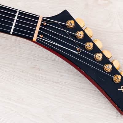 1983 Gibson Explorer E2 CMT Vintage Guitar Cherry Sunburst Flame Top w/ Dirty Fingers, Hangtags & Case image 4