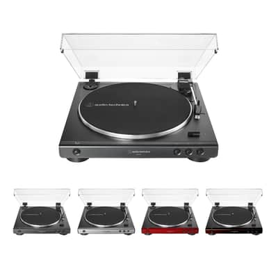 Audio-Technica AT-LP60X Automatic Belt-Drive Stereo Turntable (Brown) Bundle image 7