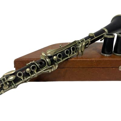 Aguste Crampon Bb Antique 1900-1925 Model Silver Plated Keys with 2 Barrels image 13