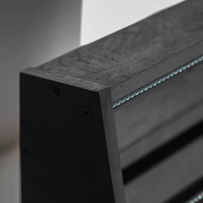 2 Many Synths - 10U 74HP Eurorack case in BLACK 2025 - Black coloured linseed oil image 4