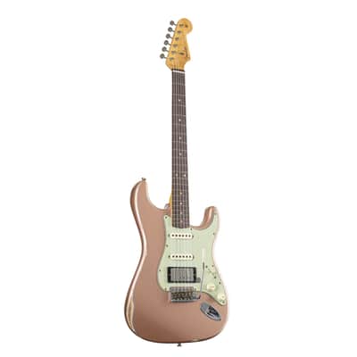 Fender LTD '59 Stratocaster HSS Relic RW Shell Pink Metallic #CZ585769 - Custom Electric Guitar image 1