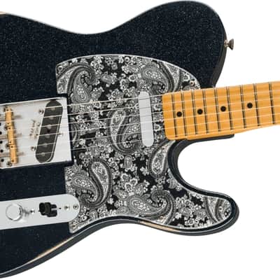 Fender Brad Paisley Road WornÂ® Telecaster Black Sparkle image 2