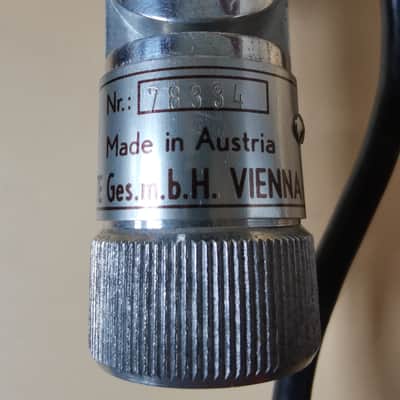 Pair of AKG D12 Cardioid Dynamic Microphone 1950s - 1960s - Silver / Black image 11