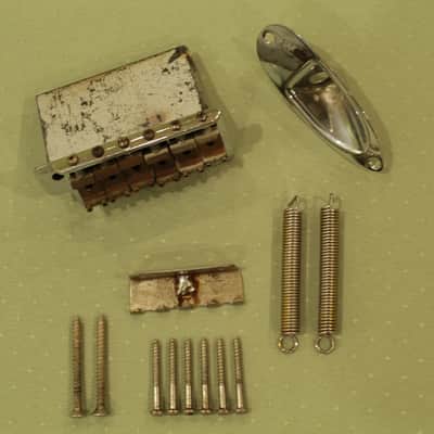 Vintage Pre-CBS Fender Stratocaster Tremolo Unit + Original Hardware! image 2