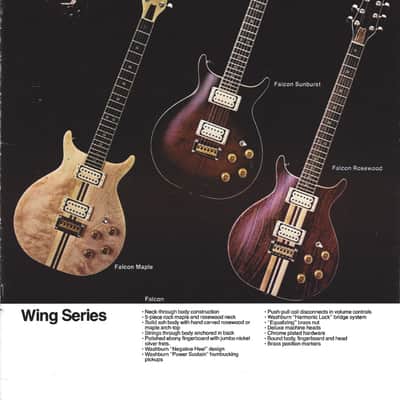 Washburn Falcon 1981- Rosewood - 5 piece neck through with coil taps image 16