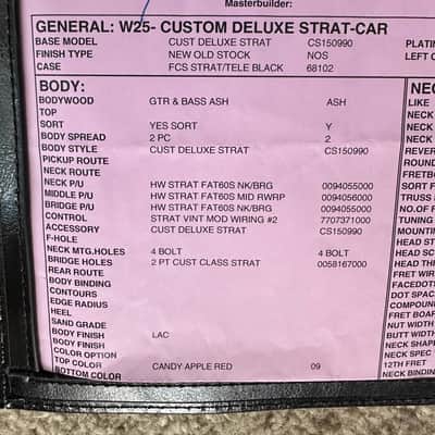 Fender W25 Custom Shop Deluxe Stratocaster 2025 - Candy Apple Red image 15