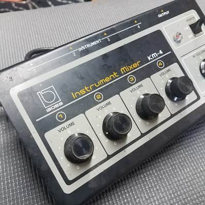 Boss KM-4 4-Channel Instrument Mixer Vintage Made in Japan | Reverb