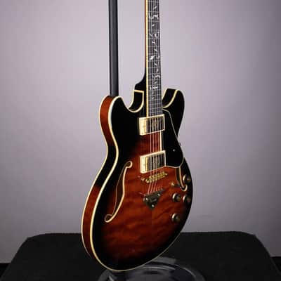 Ibanez Artcore Expressionist AS93QMSP Semi-Hollowbody Electric Guitar - Dark Brown Sunburst image 3