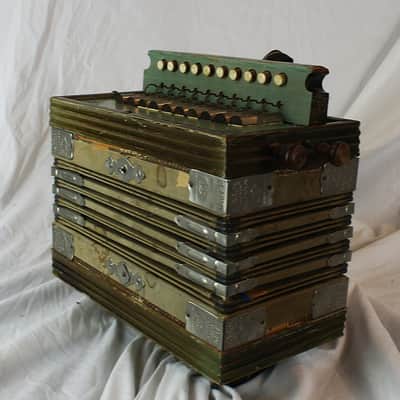 8378 - Wood Clarion "Made in Germany" Cajun Diatonic Button Accordion D MM 10 2 image 3