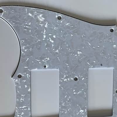 Custom 4 Ply White Pearl Fits US Mustang With PAF Humbucker Pickup Guitar Pickguard Scratch Plate image 4