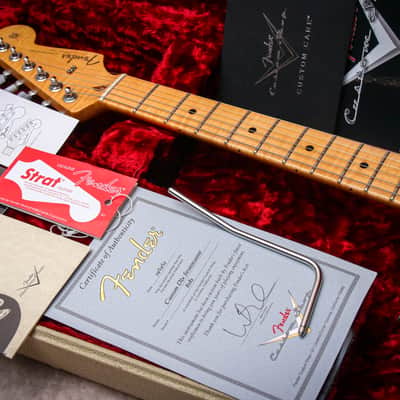 FENDER USA Custom Shop Deluxe Stratocaster AAA+ " Ebony Trans + Maple" (2012) image 3
