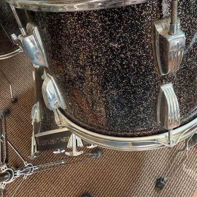 Ludwig Super Classic 1961-1963 pre-serial number - Black Galaxy Sparkle - 4 pc shell set image 3