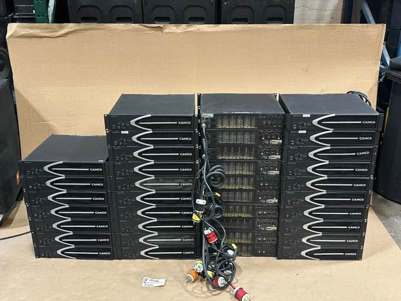 CAMCO VORTEX 6 2-Channel Professional Power Amplifier #A006 (LOT OF 4) THS image 1