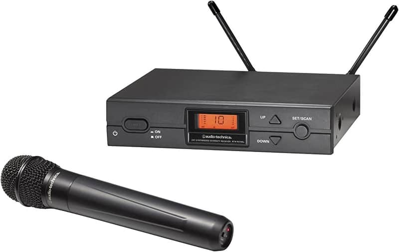 Audio Technica 2000 Series Wireless System with Handheld Dynamic Mic image 1