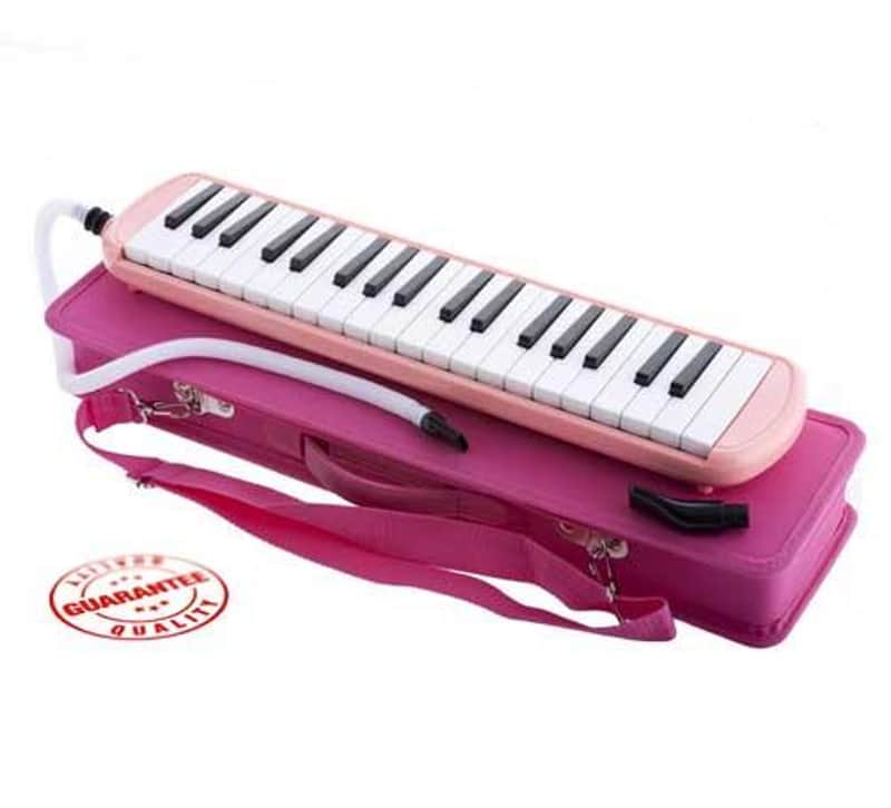 D'Luca Pink 37 Key Melodica with Case image 1