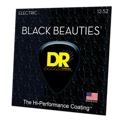 DR Strings BKE-12 Black Beauties Extra Heavy Electric Guitar Strings 12-52 image 3