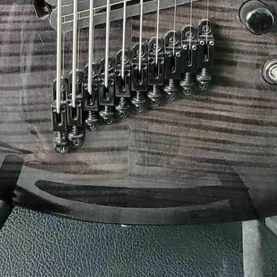 Agile 10 String Fan Fret Multi Scale, Pendulum Pro 2000's - Trans Black Flame Top image 3