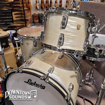 Ludwig Classic Maple Fab 3-Piece Shell Pack - Olive Oyster, 22", 16", 13" image 7