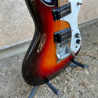 Mosrite Mk I 1971 - Sunburst Made in USA image 3