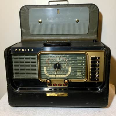 Vintage Zenith Trans Oceanic H-500 Wave Magnet Shortwave Radio Works Good Condition image 1