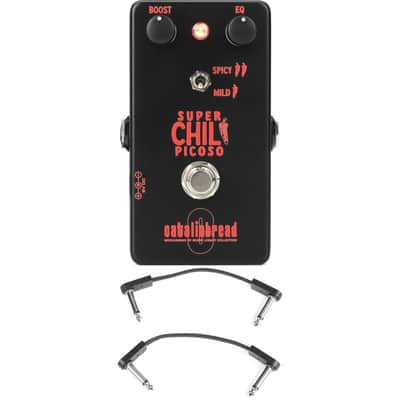 Catalinbread Super Chili Picoso Boost Reissue Pedal with EBS Patch Cables image 1