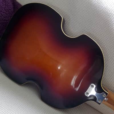 Eko Violin Bass, Left handed, Sunburst 1960s image 8