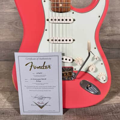 Fender Custom Shop '62 RI Stratocaster Relic 2006 - Faded Fiesta Red image 2