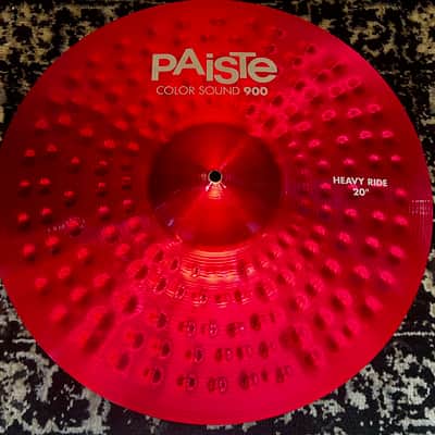 Paiste 20" Color Sound 900 Series Heavy Ride Cymbal - Red image 1