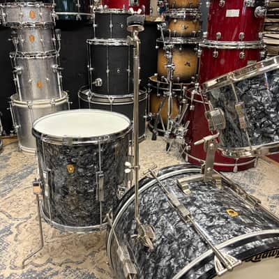 Ludwig Club Date 12-14-20 - 1960s - Black Diamond Pearl image 10