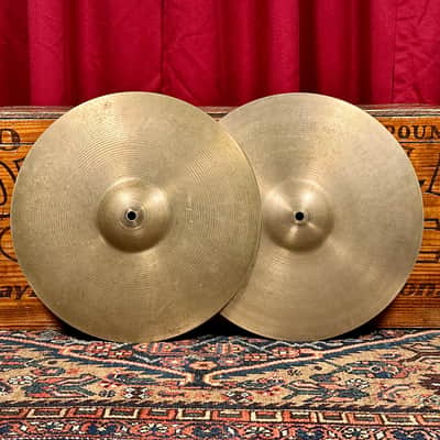 14" Paiste Formula 602 Pre-Serial 1960s Hi-Hat Cymbal Pair 840g/944g *Video Demo* image 1