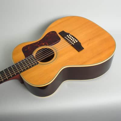 Guild  F-312 12 String Flat Top Acoustic Guitar (1970), ser. #AS-544, black hard shell case. image 7