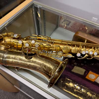 Conn Gold Plated New Wonder II Chu 213xxx Alto Saxophone RARE PORTRAIT ENGRAVING image 17